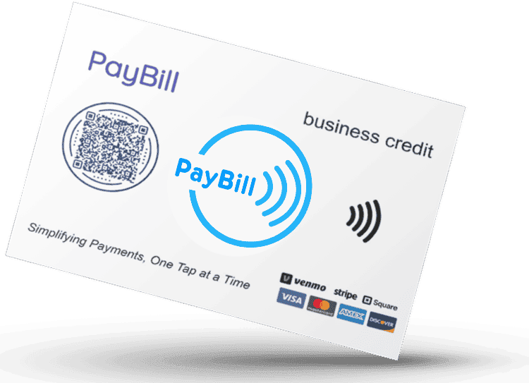 Paybill Card Tilted
